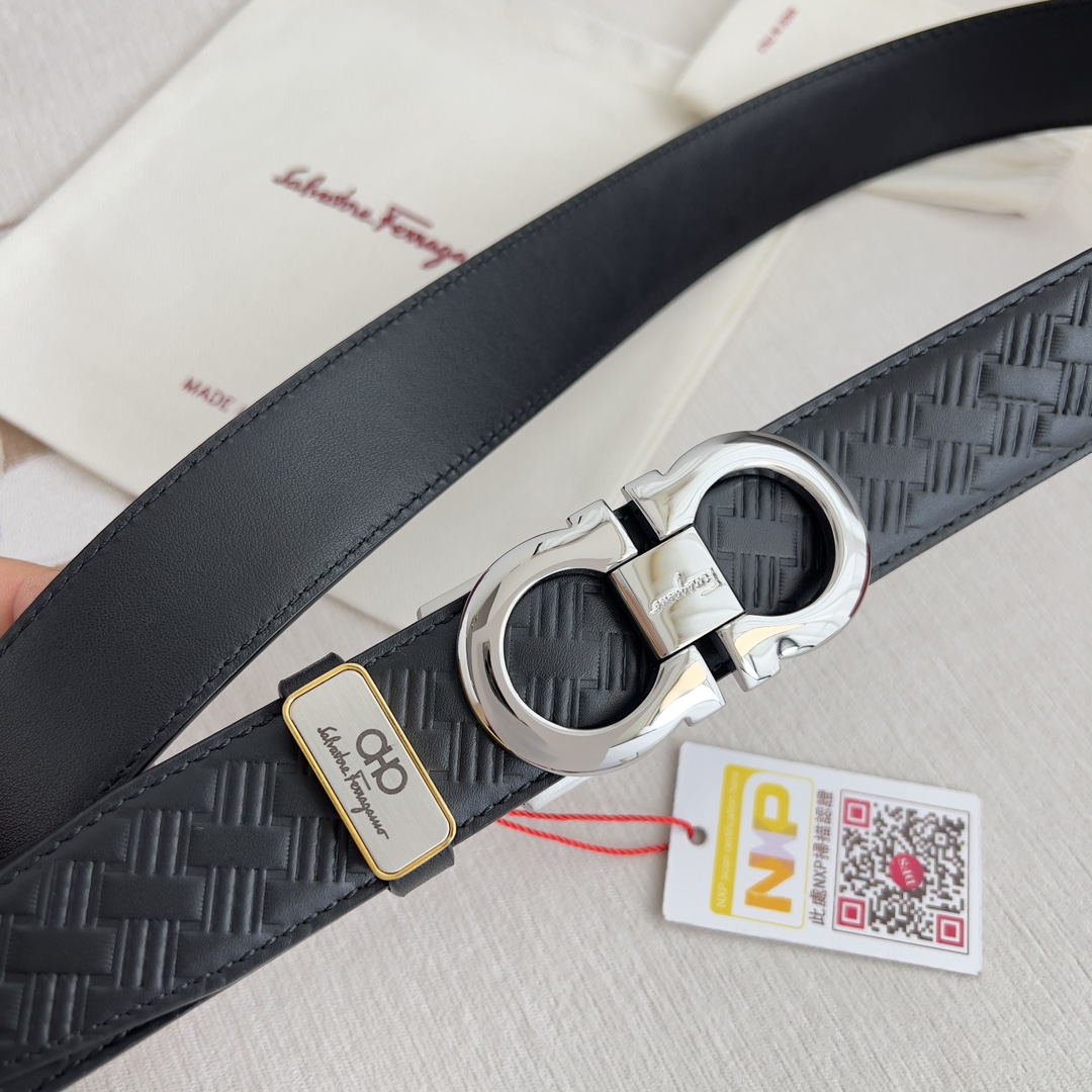 Ferragamo Men Belt Width 3.5cm
