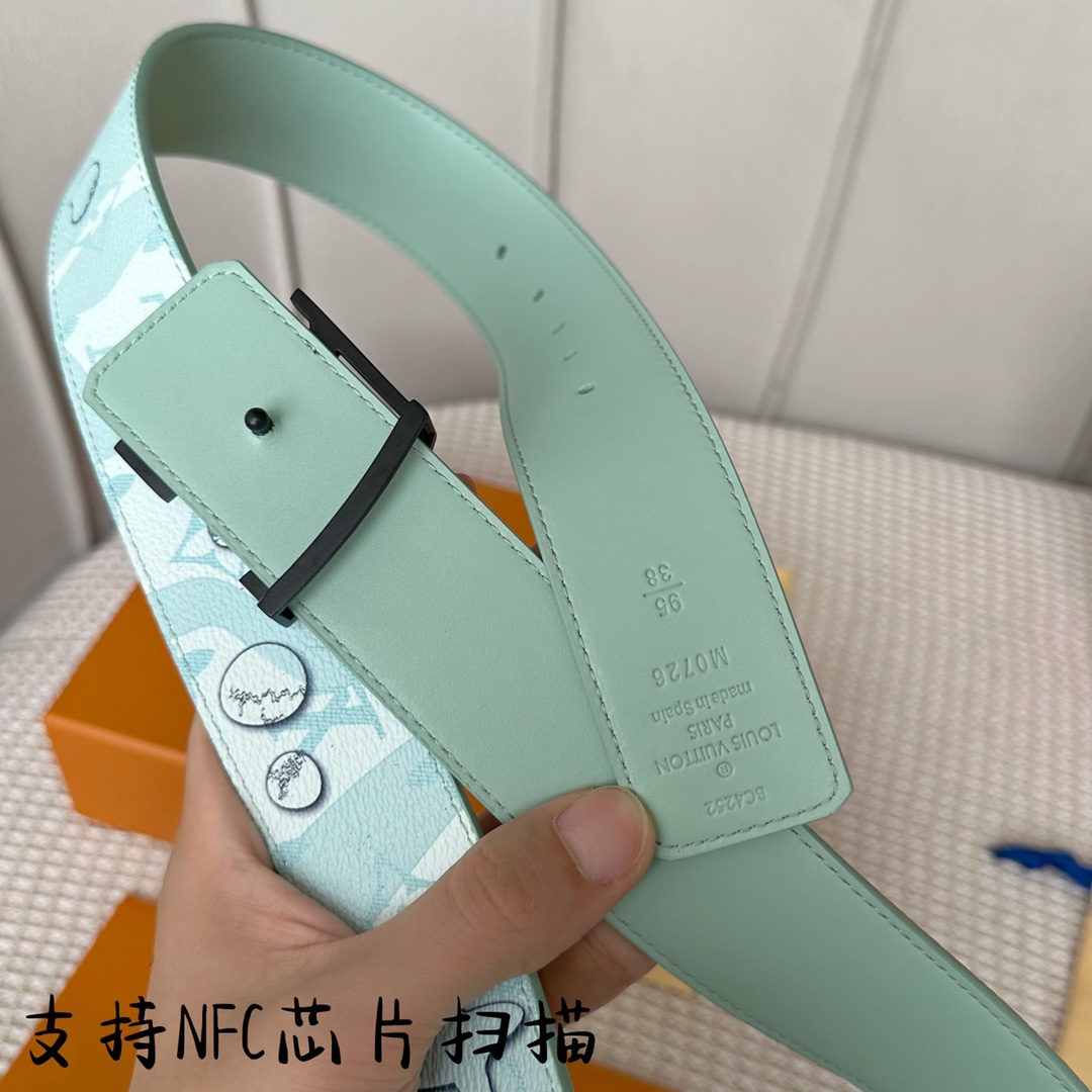 Louis Vuitton Men Belt Width 4cm