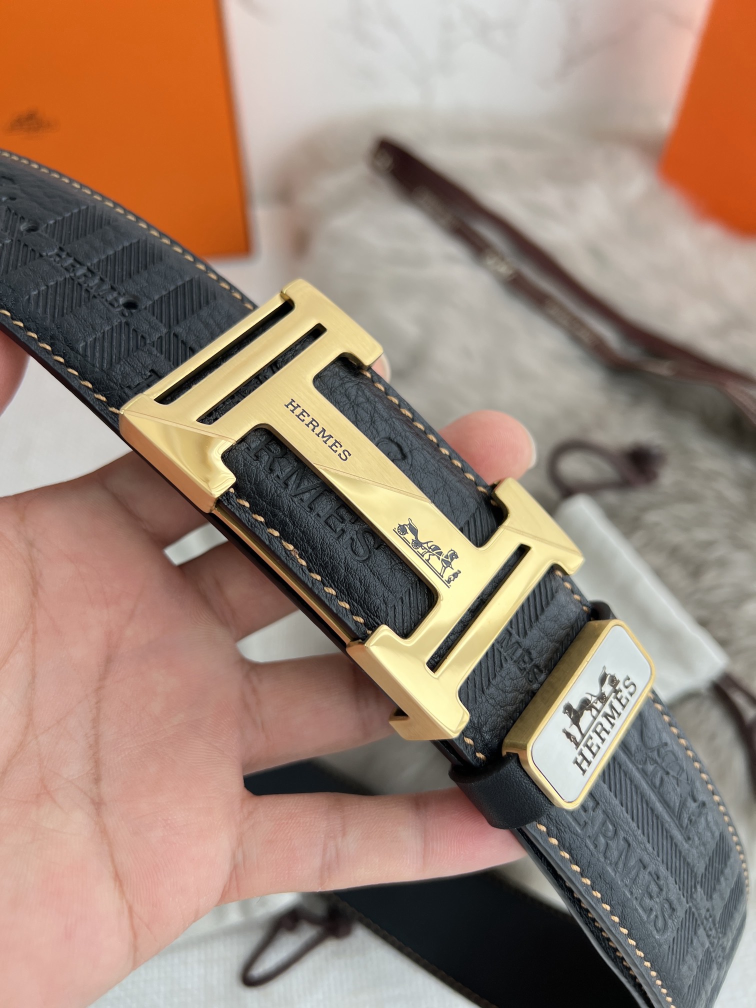Hermes Men Belt Width 3.8cm