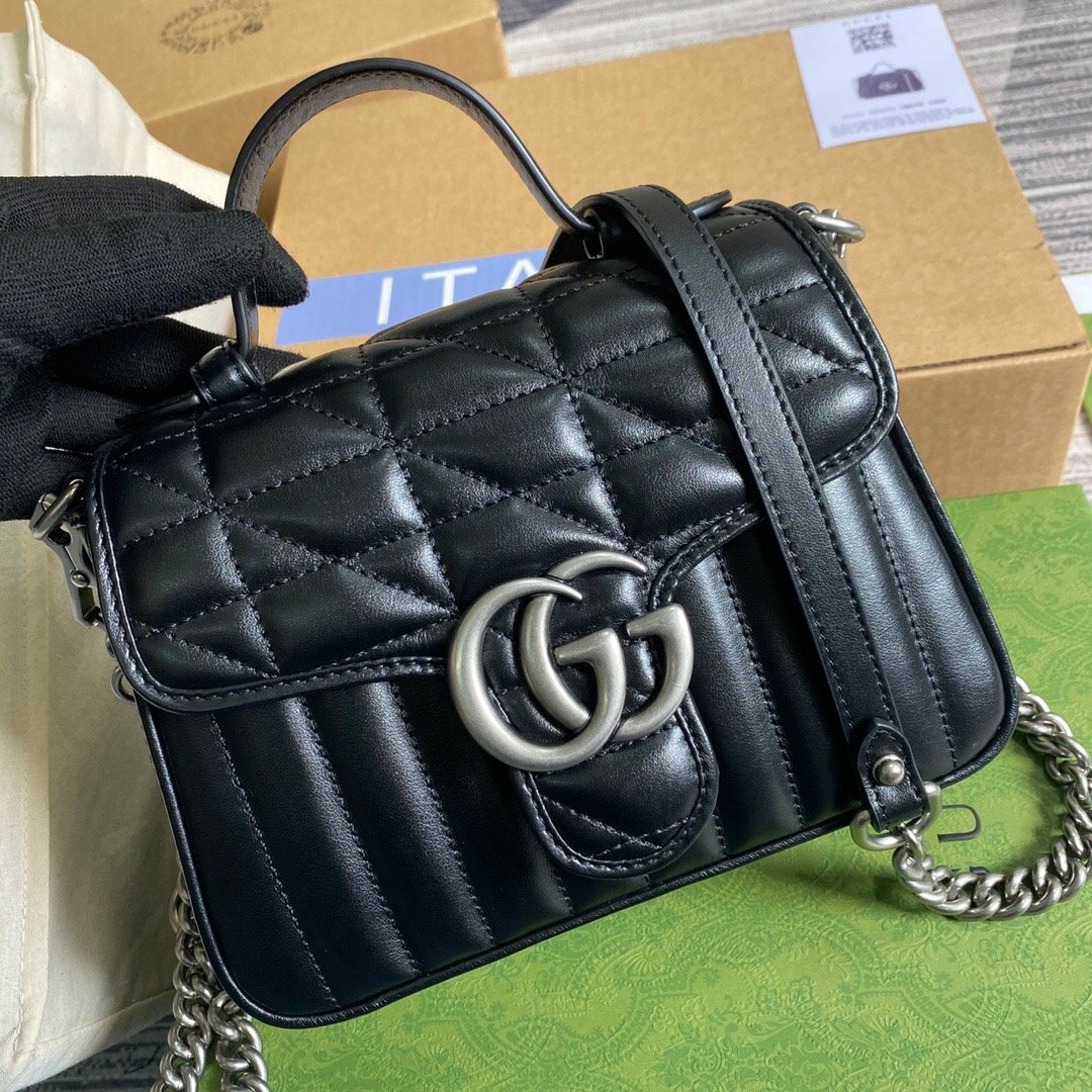Gucci GG Marmont Top Handle Bags for Women Size 21*15.5*8cm