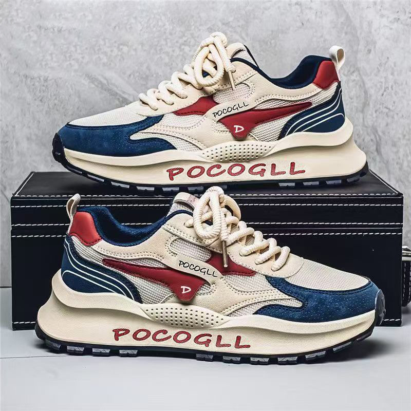 Men's Winter Breathable and Odor-Proof Versatile Mesh Sports and Casual Height Increasing Shoes