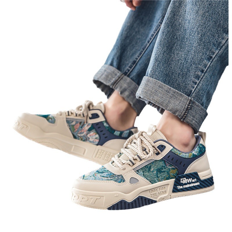 Men's New Winter Breathable and Versatile Original Casual Board Shoes with Thick Soles and Anti-Slip Comfort