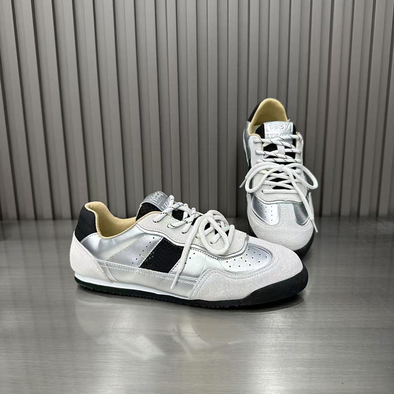 Men's Training Shoes 2025 New Soft Sole Breathable Agan Shoes Men's Lace-up Low-top Casual Sports Shoes Versatile