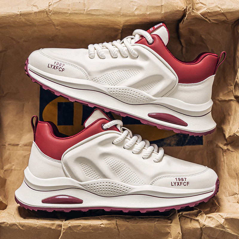 2026 Spring New Men's Shoes Low Top Soft Sole Breathable Color Blocking Versatile Trendy Casual Sports Shoes