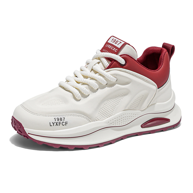 2026 Spring New Men's Shoes Low Top Soft Sole Breathable Color Blocking Versatile Trendy Casual Sports Shoes