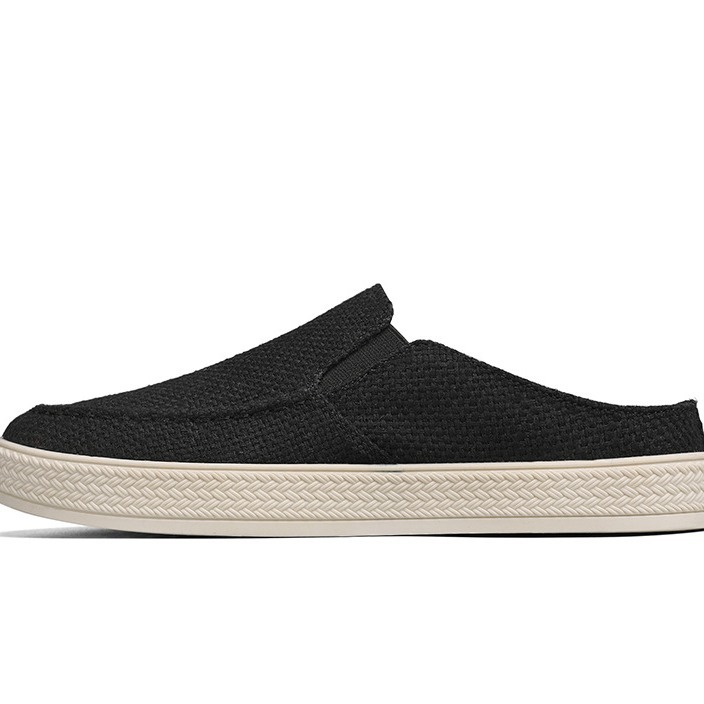 Canvas Shoes For Men, Summer Casual, Lazy, One Foot Half Mop Shoes, Spring And Autumn