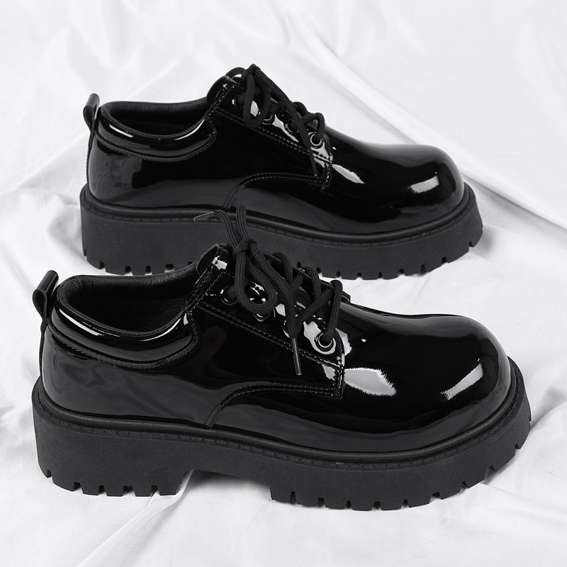 Winter Small Leather Shoes Men