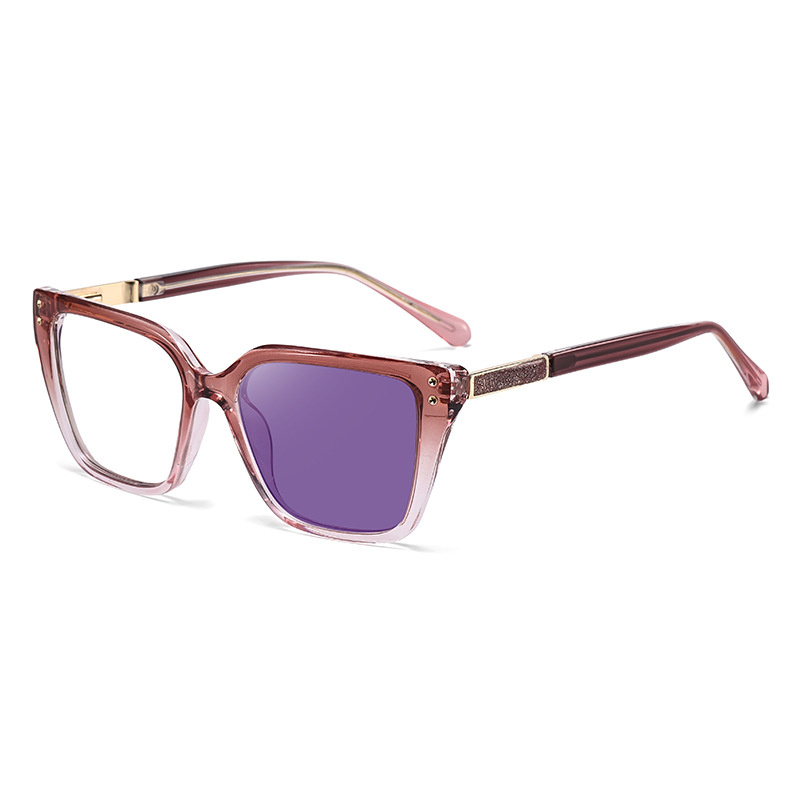 2026 New Fashionable Cat Eye Color Changing Sunglasses for Women, Personalized Spring Legs, Trendy Sunscreen Sunglasses