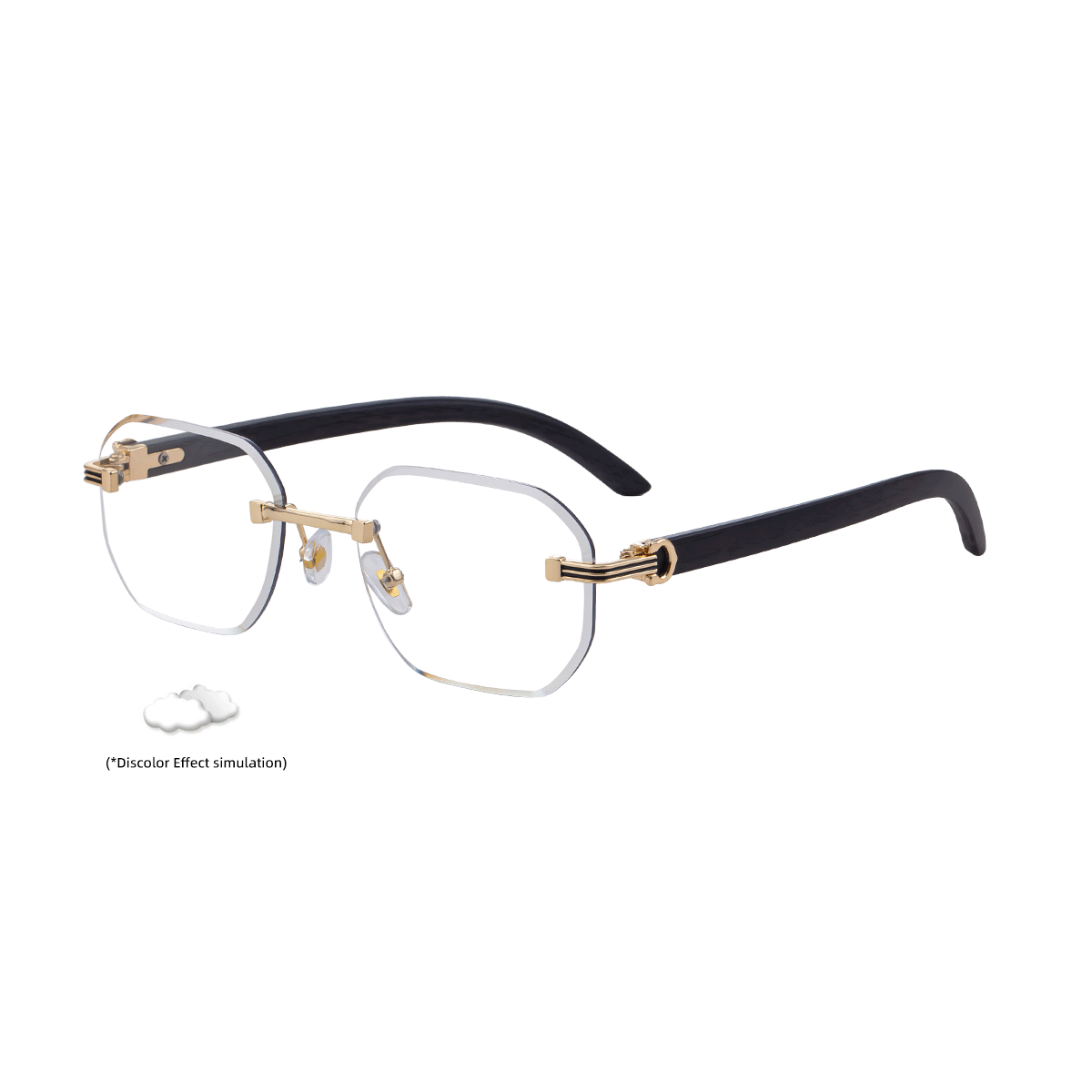 New Frameless Color Changing Sunglasses For Men, With A High-End And Stylish Outdoor Trend. Sunscreen Sunglasses For Men