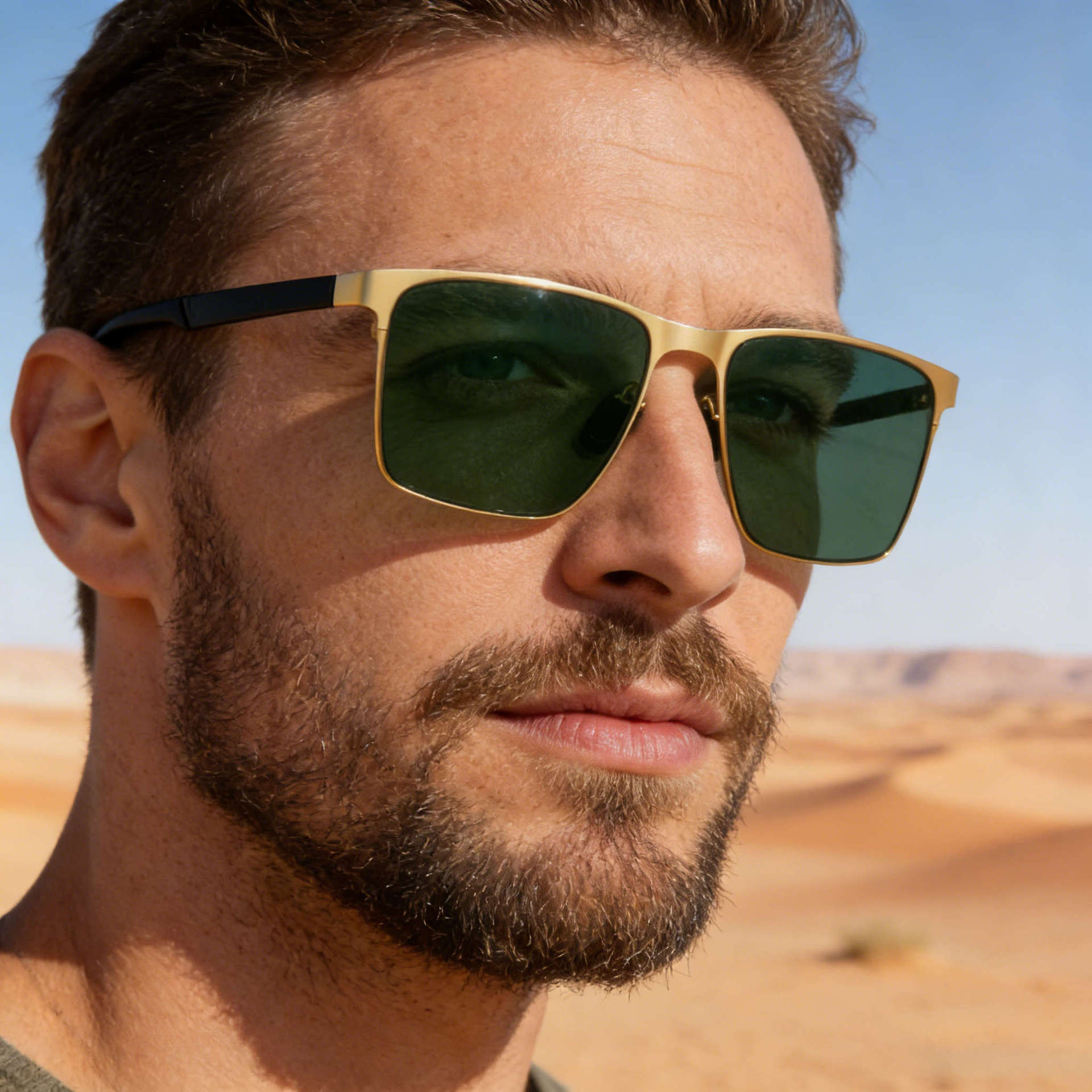 2026 New European and American Fashion Box Polarized Sunglasses for Men Outdoor Driving Simple Sunscreen Sunglasses for Men