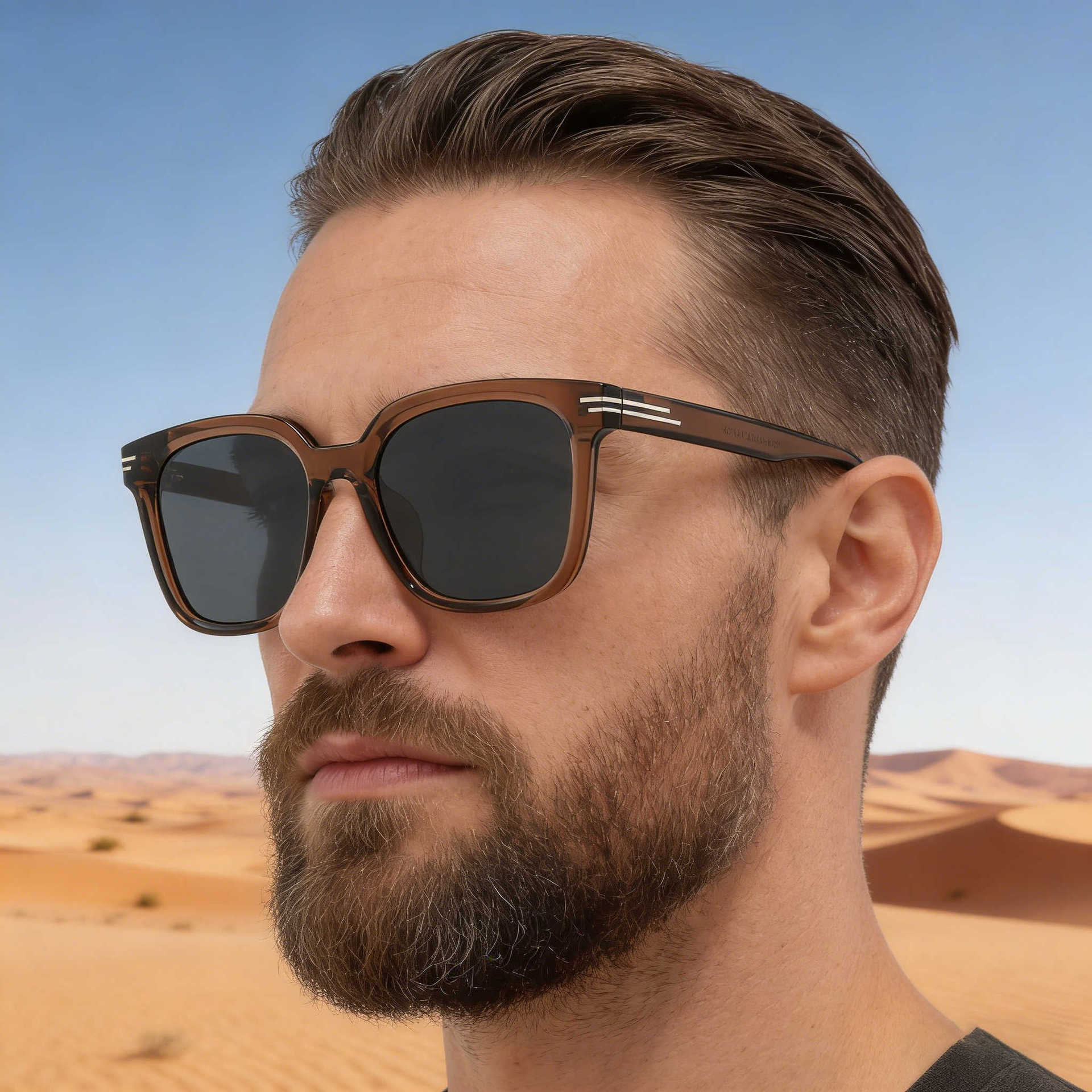 2026 New Fashionable Box Sunglasses For Men, Personalized Outdoor Trendy Driving, Sunscreen Sunglasses For Men