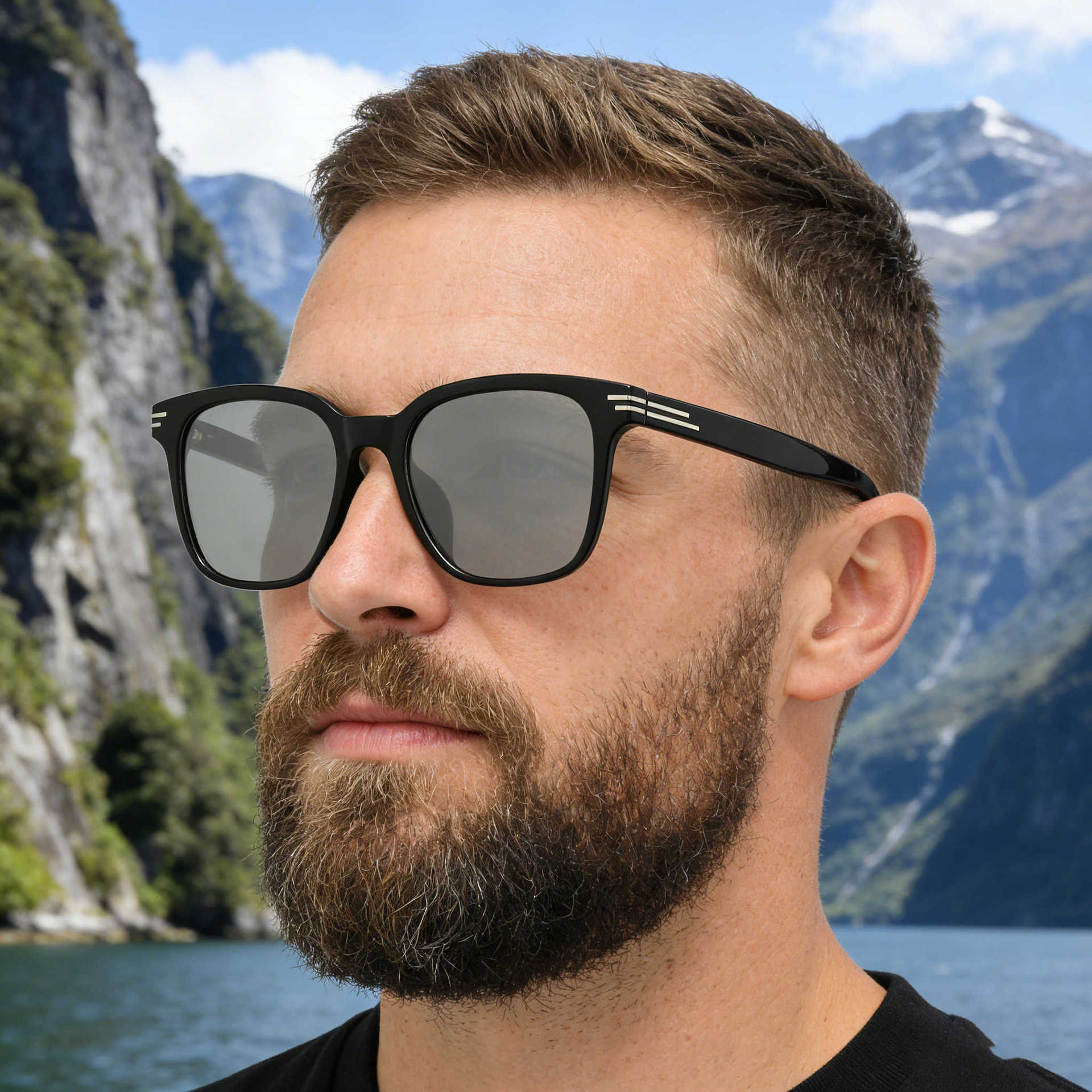 New Fashion Square Frame Polarized Sunglasses For Men