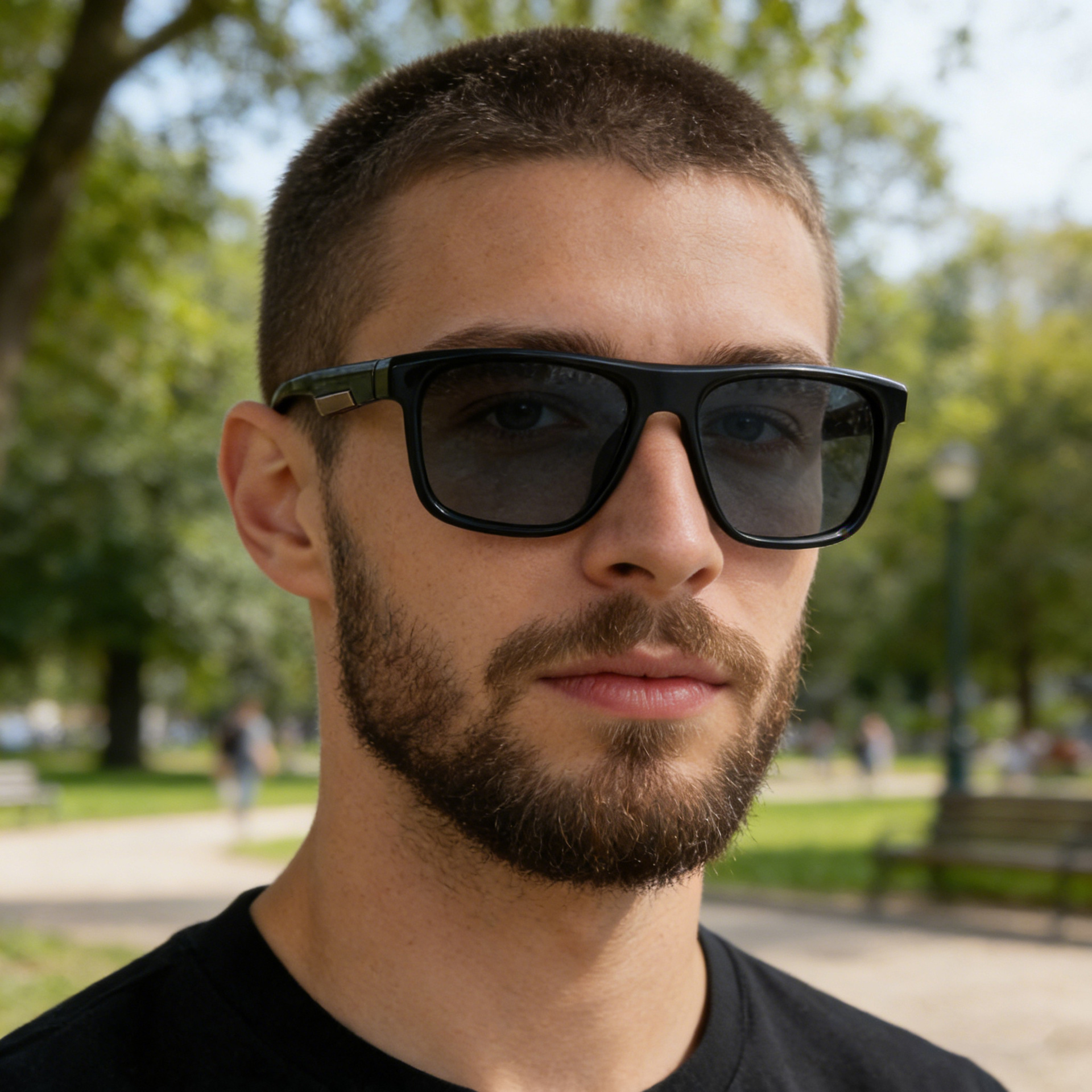 2026 New Fashion Box Polarized Sunglasses Men