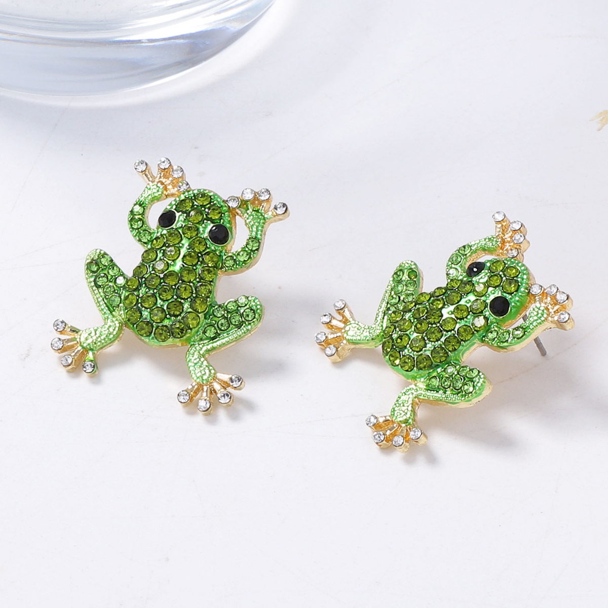Cross Border Personalized Trendy Creative Design, Alloy Diamond Studded Animal Earrings, Exquisite and Versatile