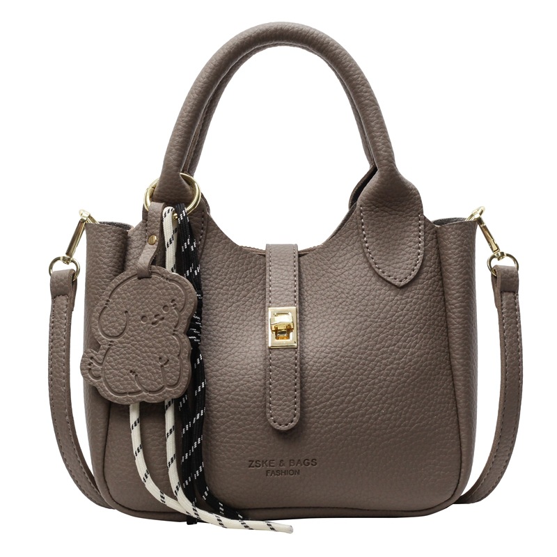 Handheld Women's New Trendy Bucket Bag, Versatile Single Shoulder Crossbody Bag