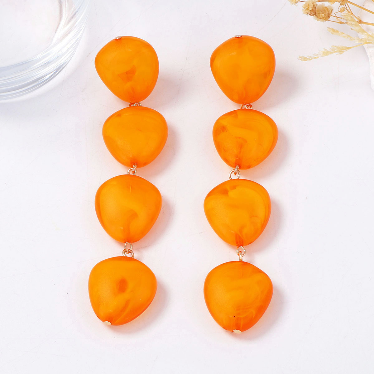 European And American Minimalist And Fashionable Geometric Fringe Earrings, Casual Earrings For Women