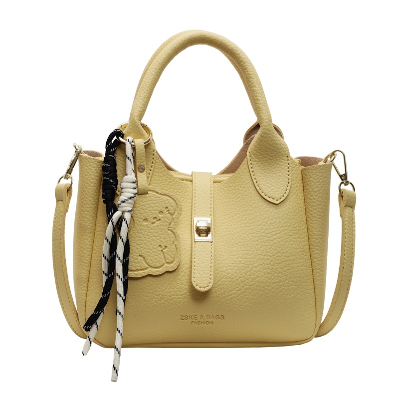 Handheld Women's New Trendy Bucket Bag, Versatile Single Shoulder Crossbody Bag