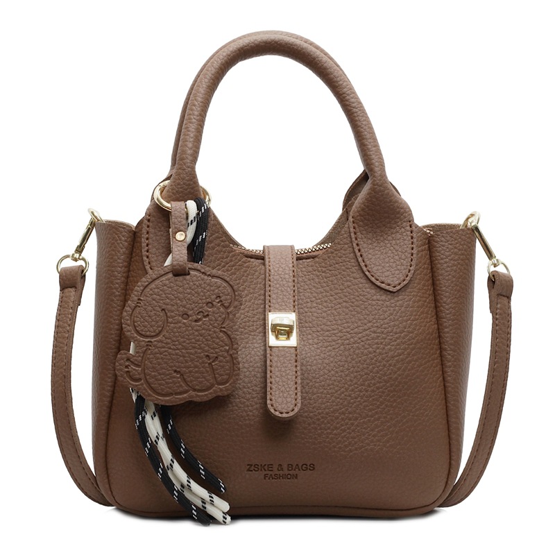 Handheld Women's New Trendy Bucket Bag, Versatile Single Shoulder Crossbody Bag