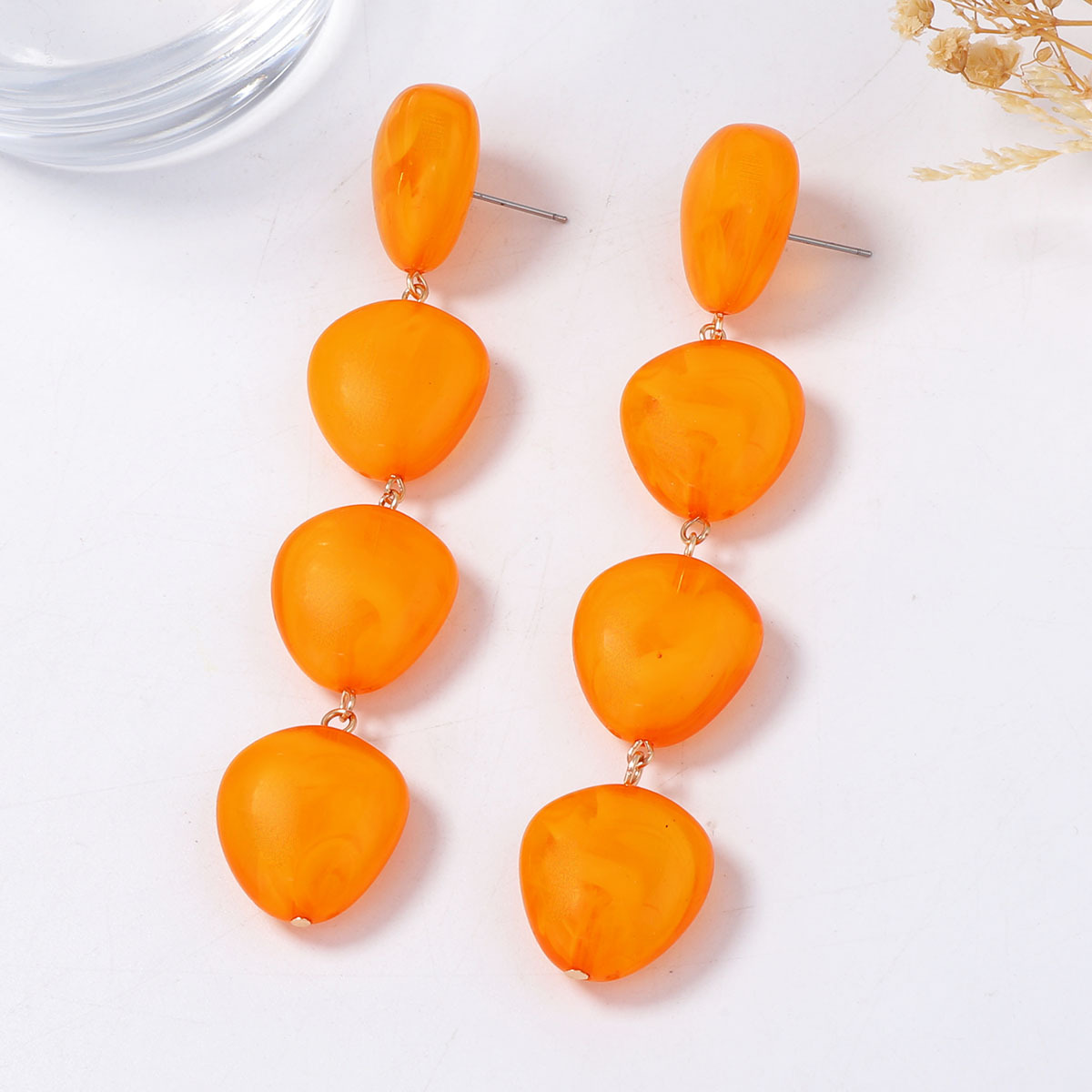 European And American Minimalist And Fashionable Geometric Fringe Earrings, Casual Earrings For Women