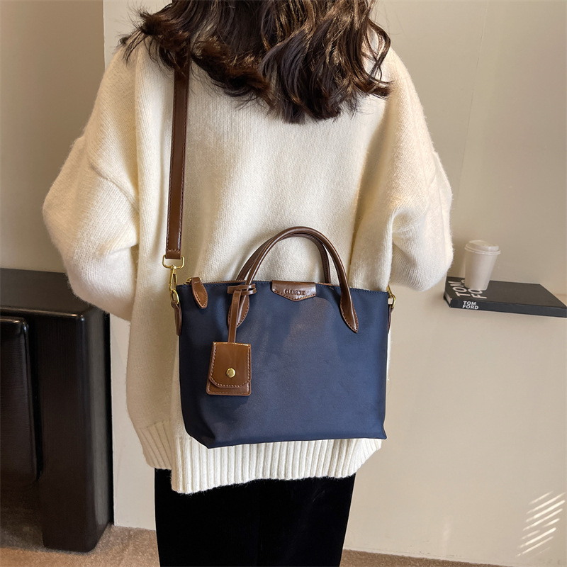 Oxford Cloth Tote Bag, New High-End Trendy Large Capacity Single Shoulder Crossbody Bag