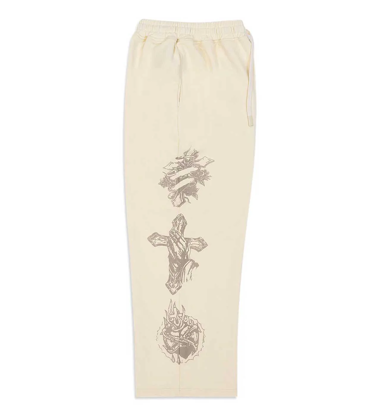 Righteous Tattoo Sweatpants Cream