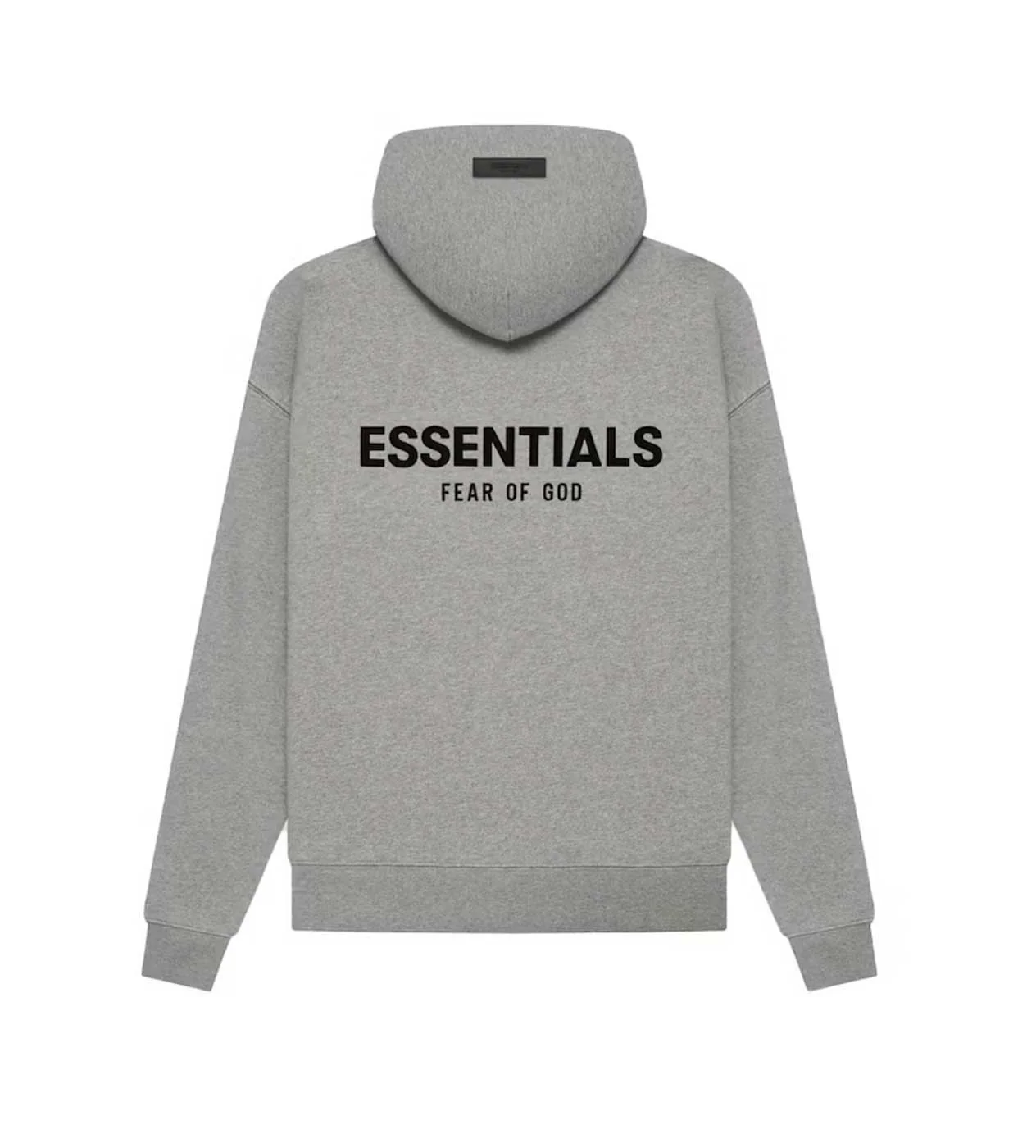 Essentials Dark Oatmeal Velvet Hoodie