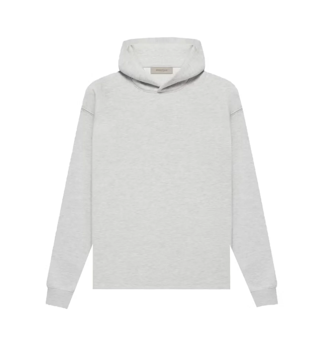 Essentials Oatmeal Hoodie Back Logo