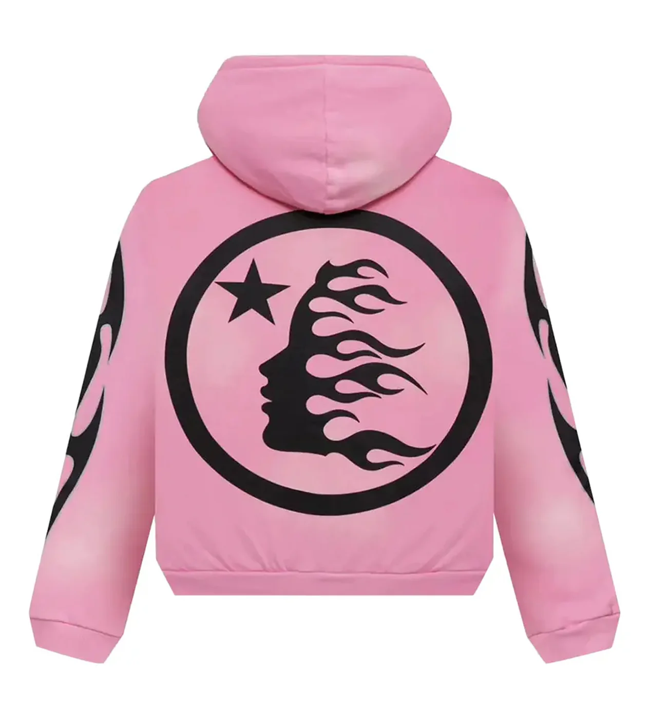 Hellstar Sports Flame Zip Up Pink