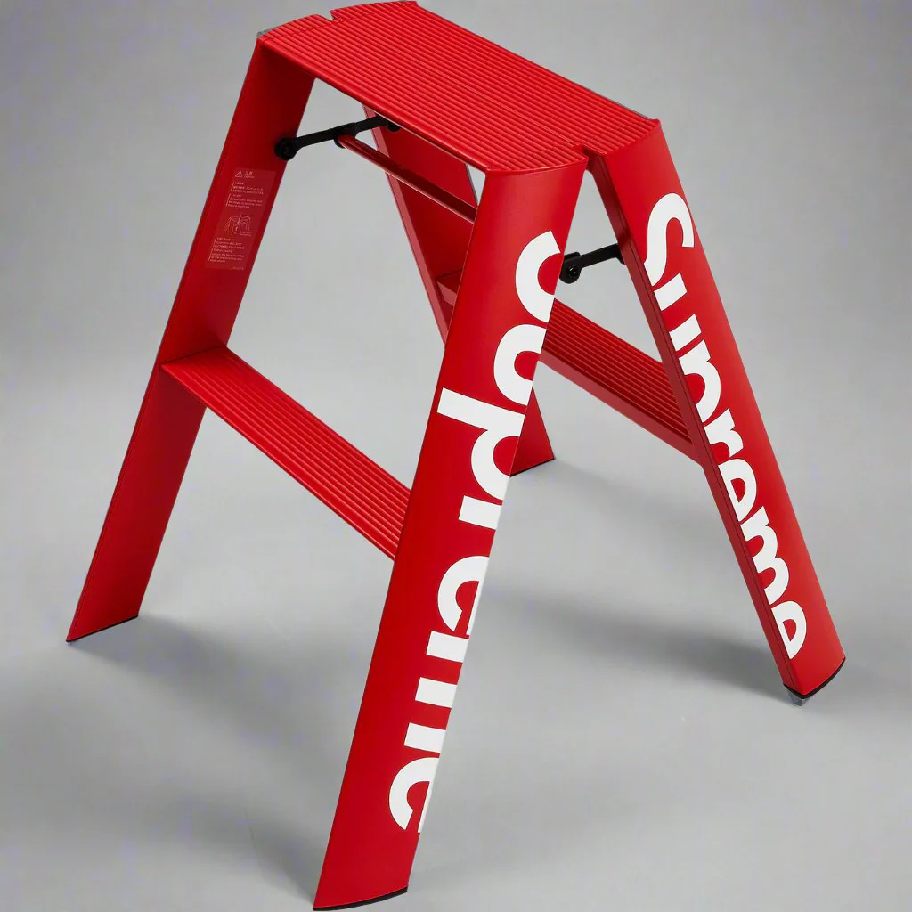 Supreme Lucano Step Ladder Stool Red