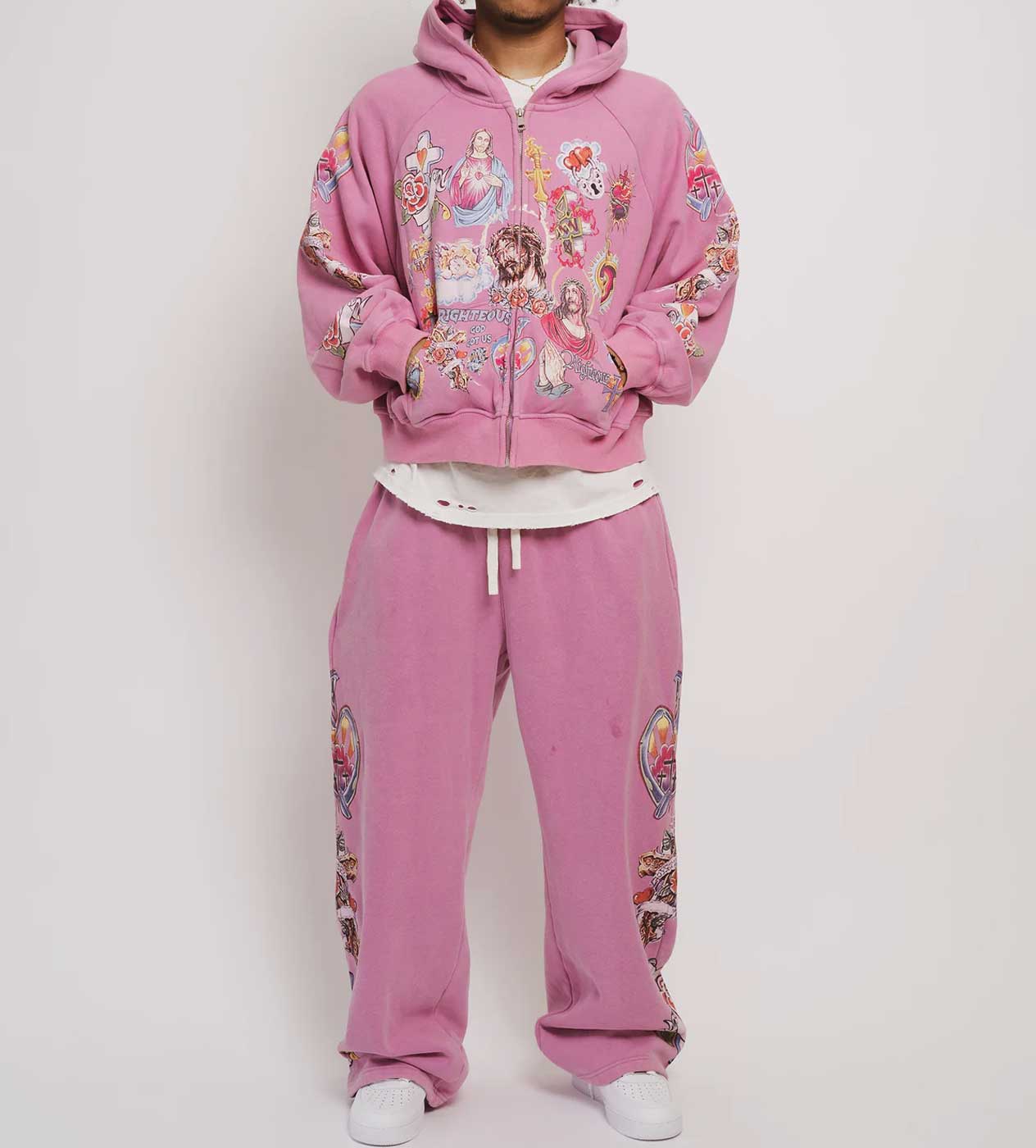 Righteous Risen King Zip Up Hoodie Purple