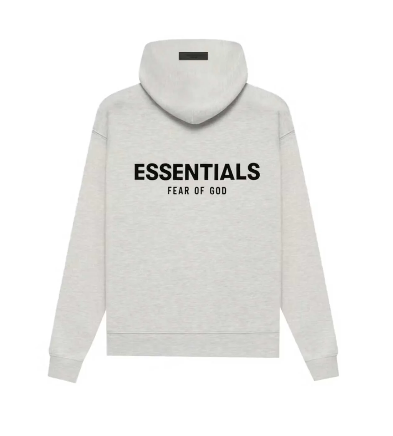Essentials Light Oatmeal Velvet Hoodie