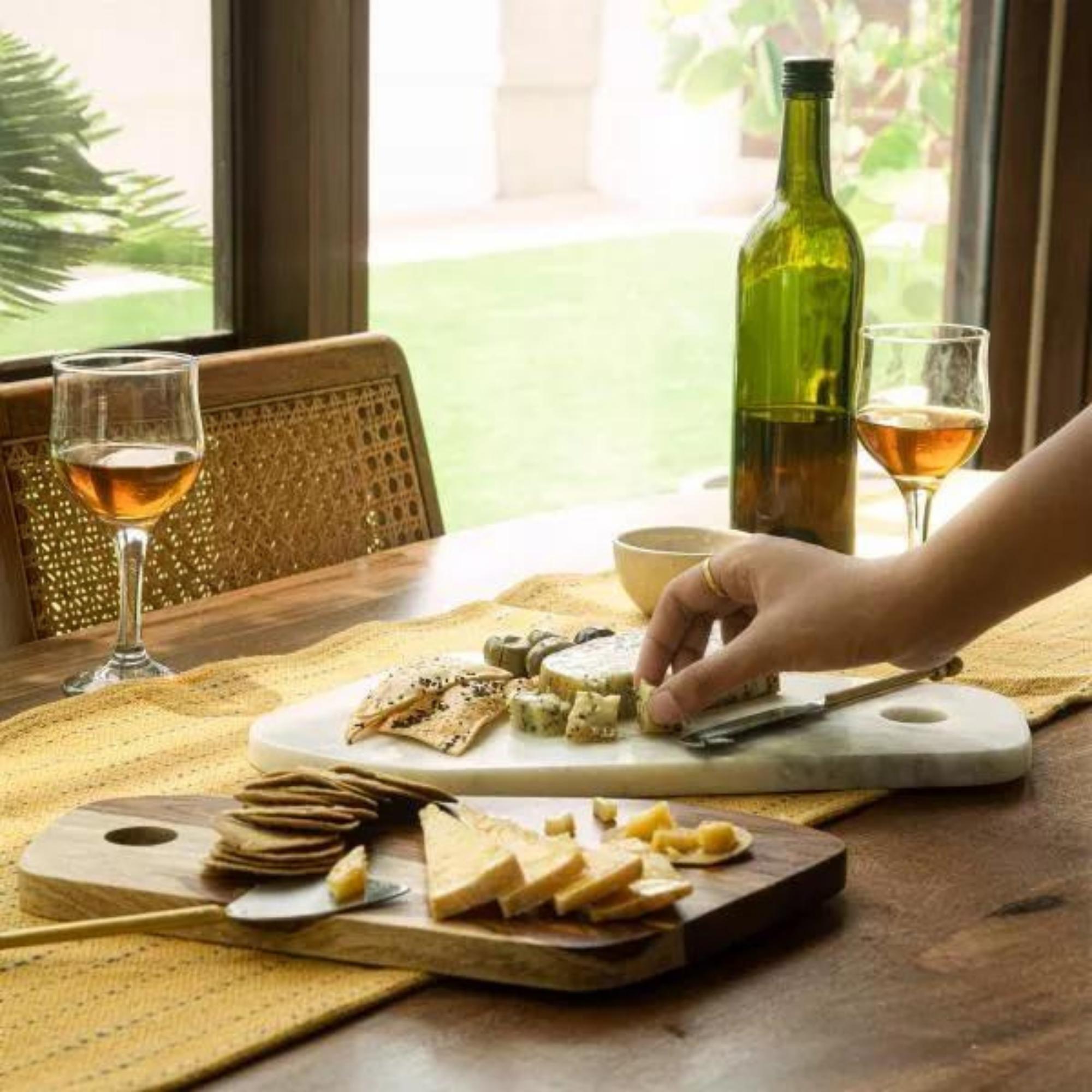 Duo Wooden/Marble Chopping Boards