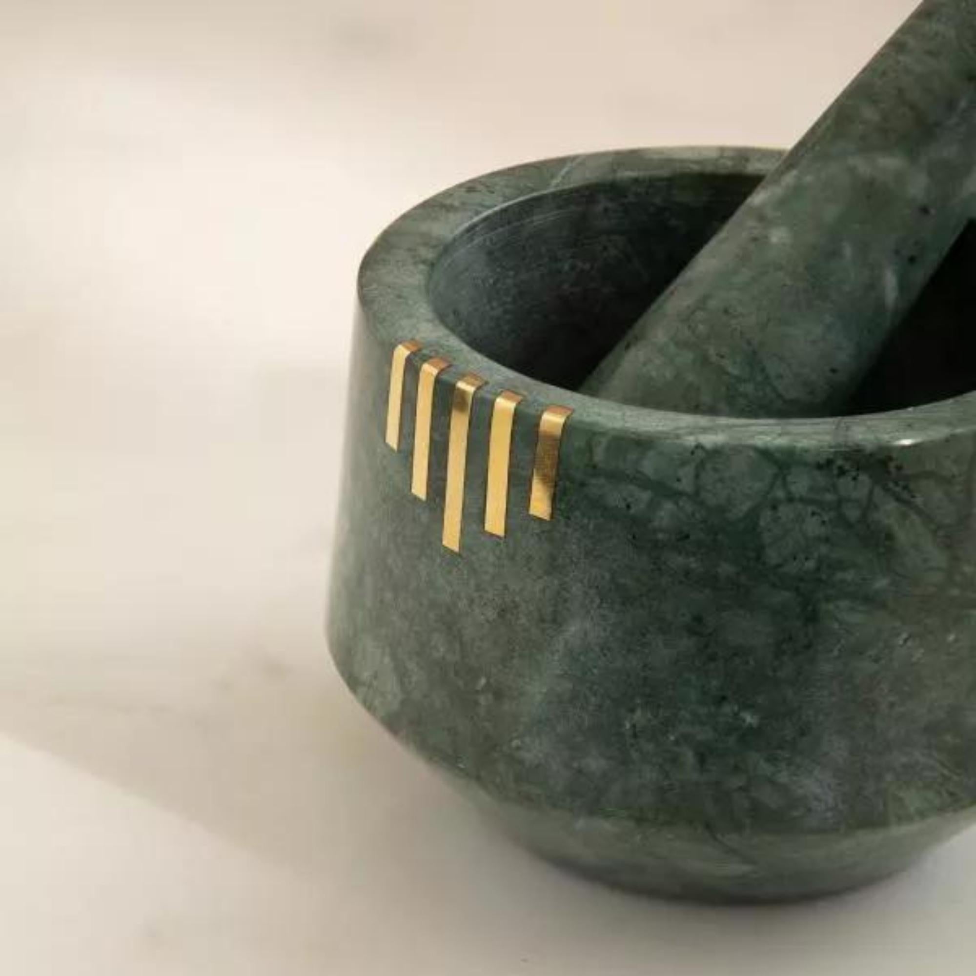 Verde Marble Mortar & Pestle